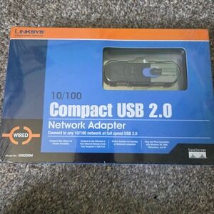 Linksys‎ USB200M Compact USB 2.0 10/100 Wired Network Adapter Ethernet Dongle